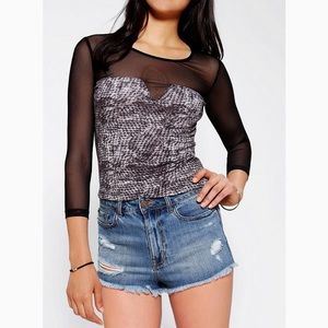 Mesh Crop Top
